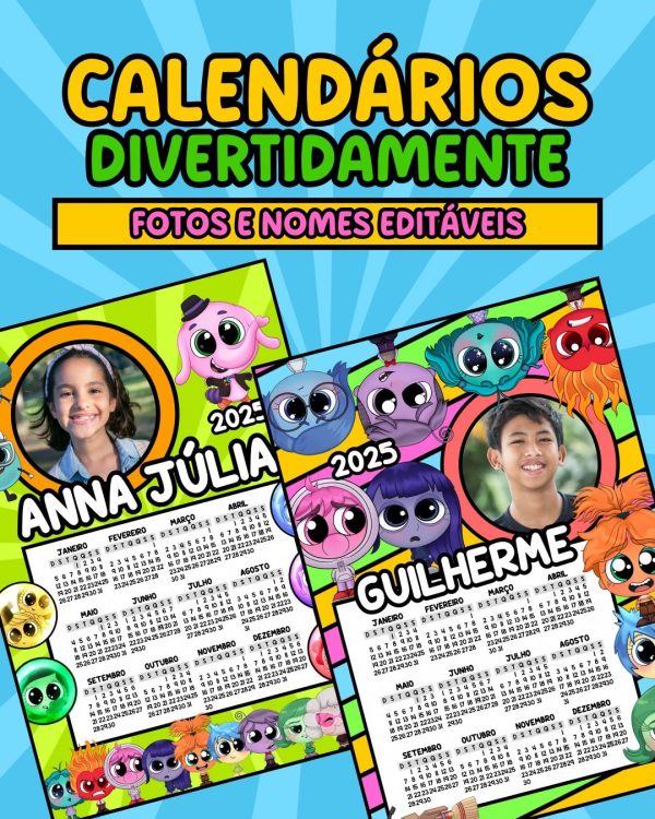 Calendários divertidamente