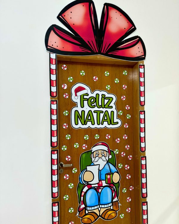 Decoração de Porta Papai Noel