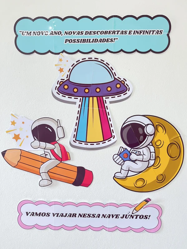 Painel Volta às Aulas – Tema Astronauta