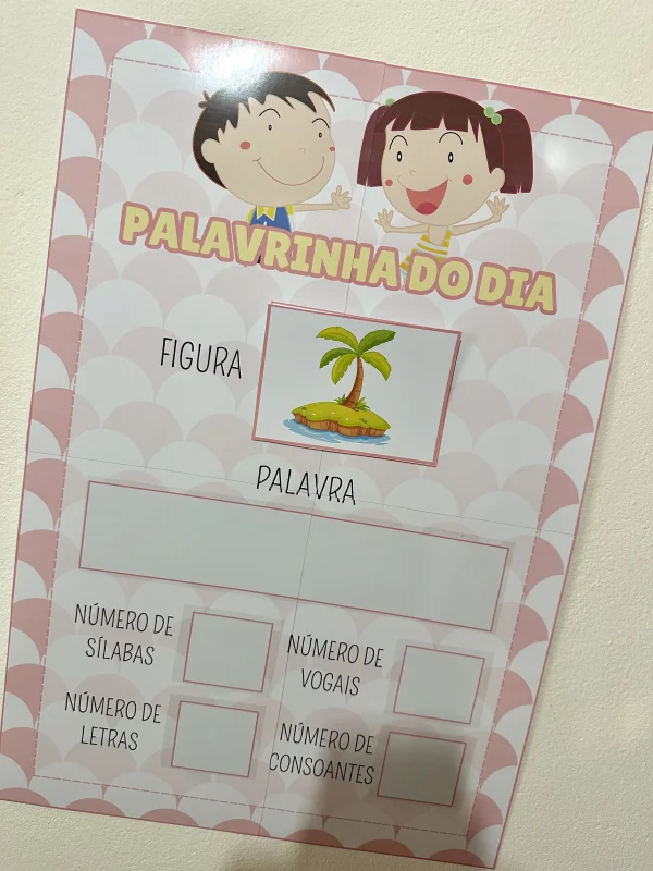 Cartaz Palavrinha do Dia - Imagem 5