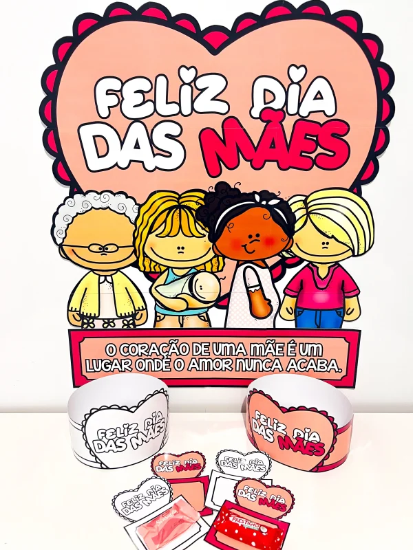 Painel + Lembrancinhas Dia das Mães