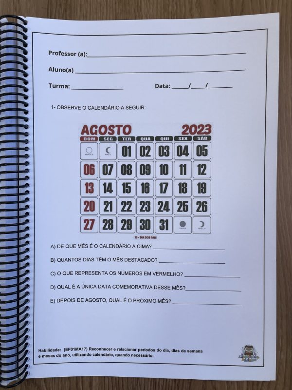 APOSTILA DE MATEMÁTICA 1º ANO ENSINO FUNDAMENTAL - Imagem 3