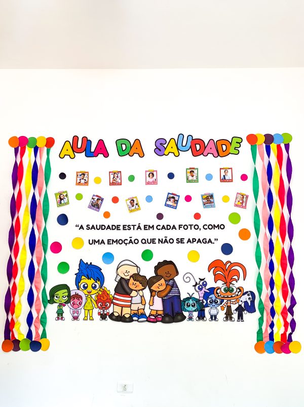 Painel Aula da Saudade - Tema Divertidamente