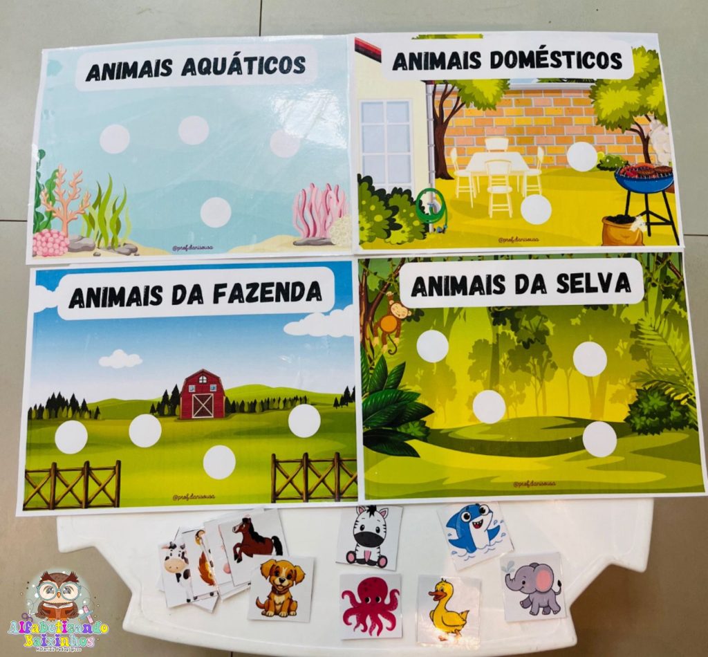 Animais e seus Habitats – Alfabetizando Baixinhos