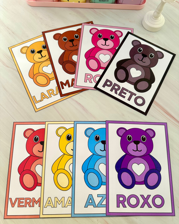 Cards cores - ursinhos