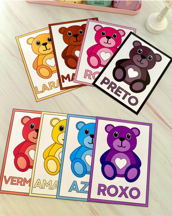 Cards cores - ursinhos - Imagem 2