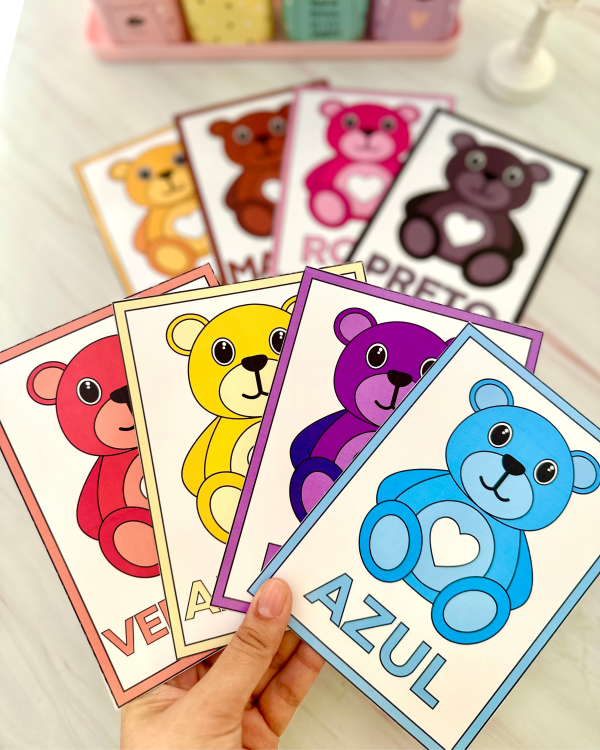 Cards cores - ursinhos - Imagem 3