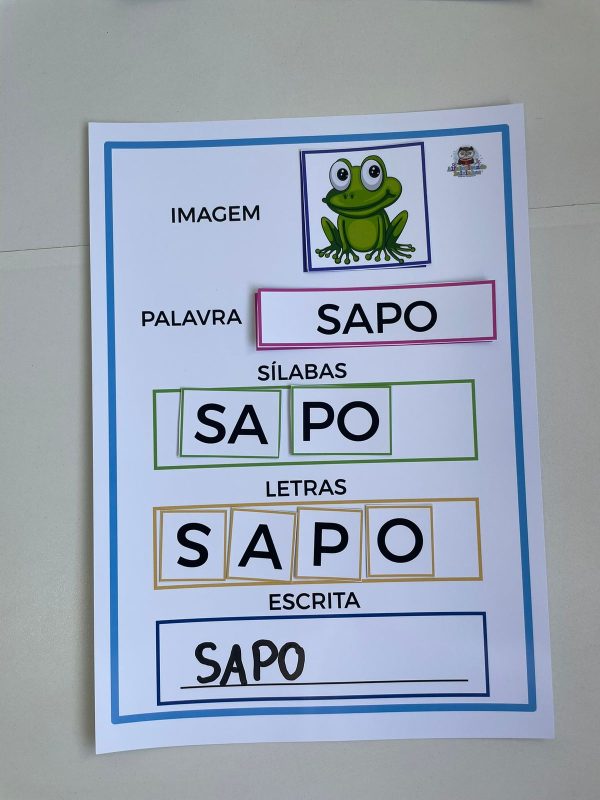 Fichas de Formação e Leitura de Palavras Simples - Imagem 5