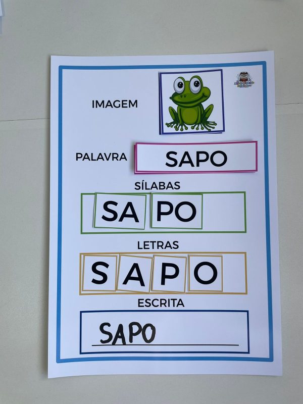 Fichas de Formação e Leitura de Palavras Simples