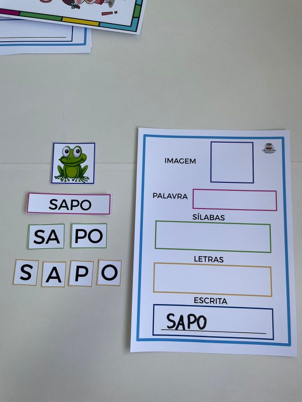 Fichas de Formação e Leitura de Palavras Simples - Imagem 2