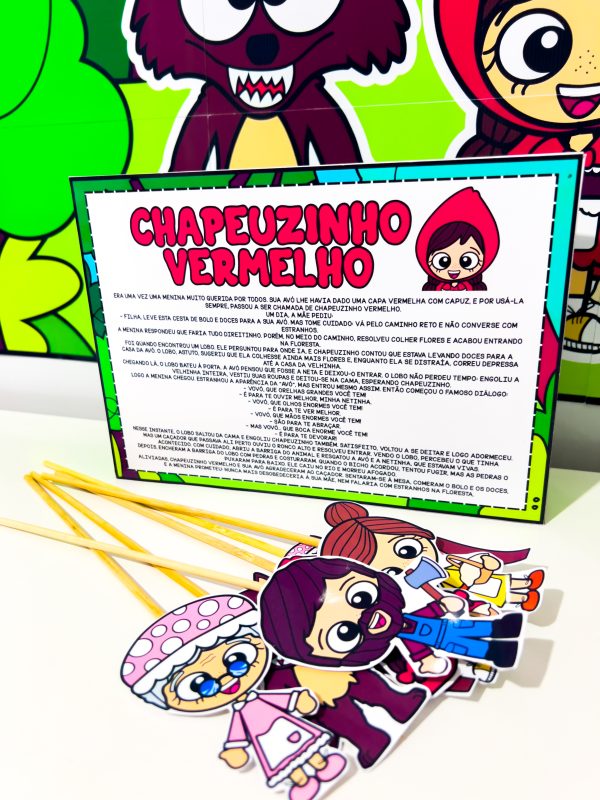 Kit Conto Chapeuzinho Vermelho - Imagem 5