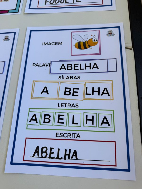 Fichas de Formação e Leitura de Palavras Complexas - Imagem 2