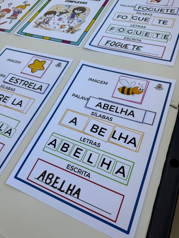 Fichas de Formação e Leitura de Palavras Complexas - Imagem 3