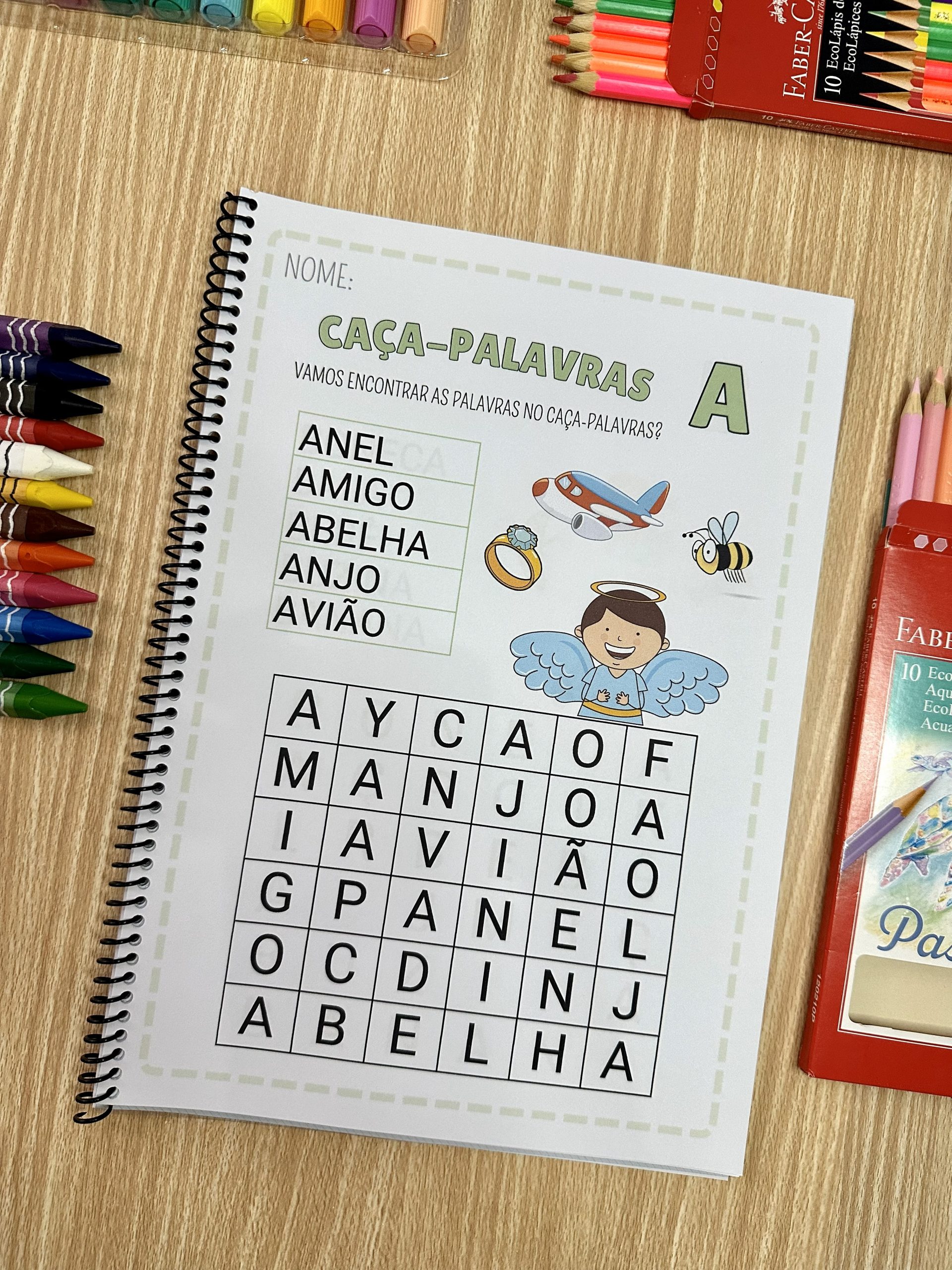 Apostila Caça-Palavras Alfabeto - Imagem 5