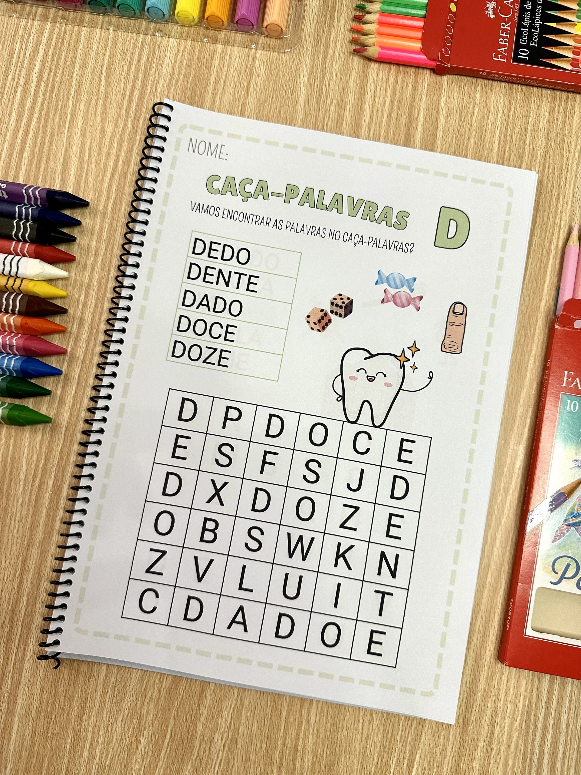 Apostila Caça-Palavras Alfabeto - Imagem 2