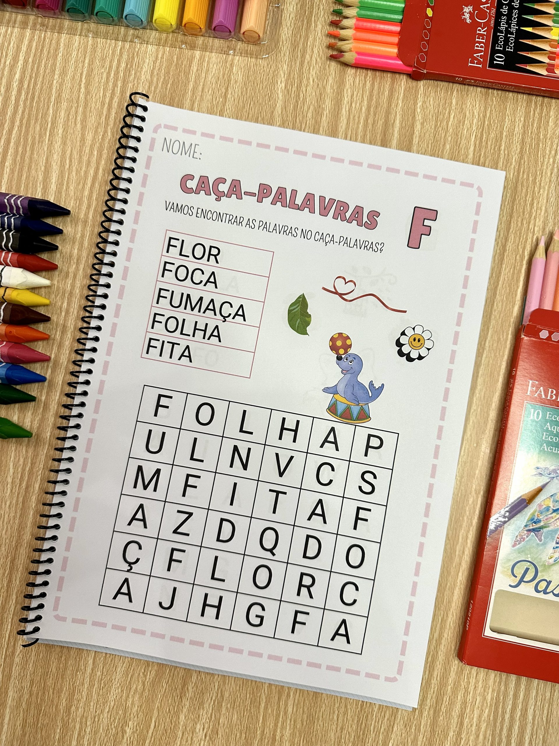 Apostila Caça-Palavras Alfabeto - Imagem 4