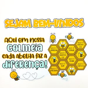 Painel de Boas Vindas - Tema Abelhas