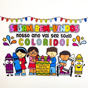 Painel Volta às Aulas - Colorido