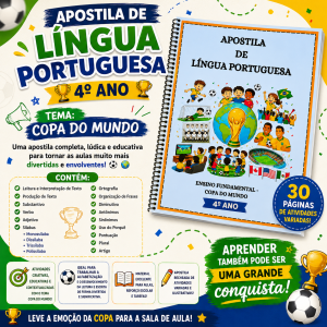 Atividades de Língua Portuguesa 4º ano - Copa 2026