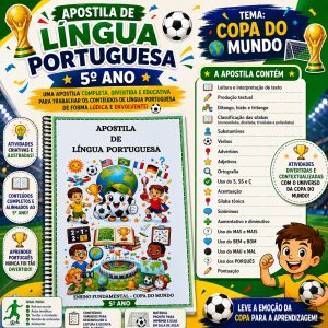 Atividades de Língua Portuguesa 5º ano - Copa 2026