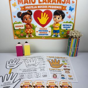 Kit Maio Laranja - Proteja nossos pequenos