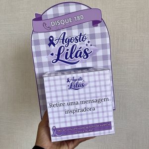 CAIXA AGOSTO LÍLAS