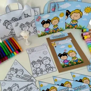 Kit Capas Tema Jardim